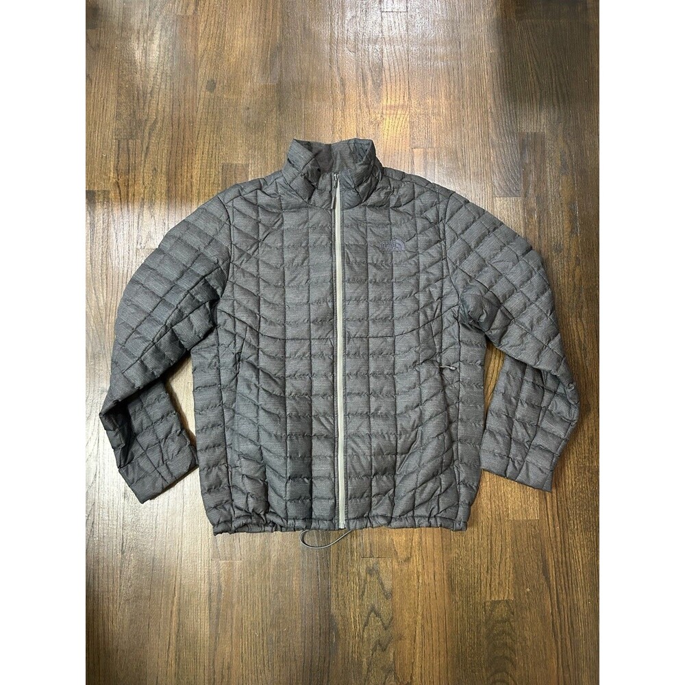 The North Face ThermoBall Jacket Mens XL Dark Grey Quilted Lightweight Puffer